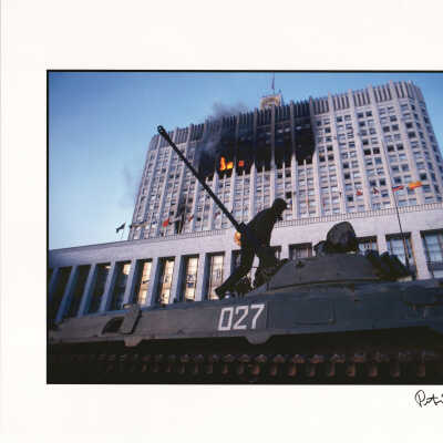 Russian troops combat an attempted coup d'état, Moscow, Russia,
