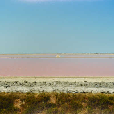 Pink Salt Flat, Carmargue, Arles, France, 2013