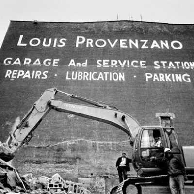 Louis Provenzano's Vintage Sign circa 1956, became 34 Leonard St Limited Edition Homes, Tribeca (Provenzano Garage)