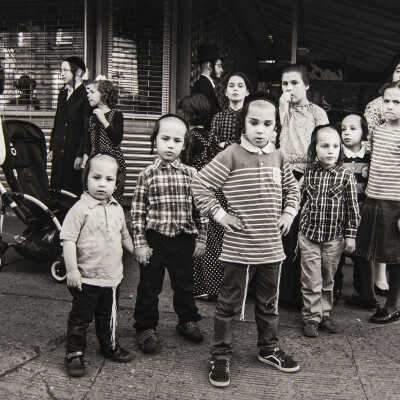 Kids Standing on Corner