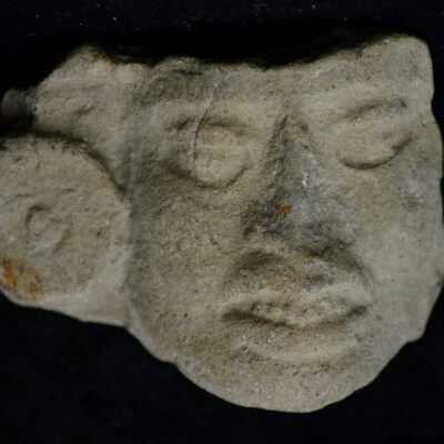 Zapotec Gray Clay Face