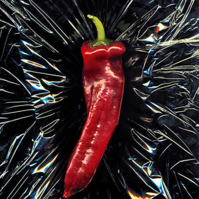 Plastic Wrapped Pepper