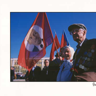 Russians Gather to See Gennady Zyganov, Moscow, Russia