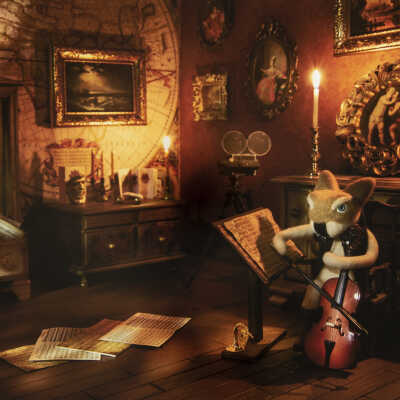 Winston Playing with Cello