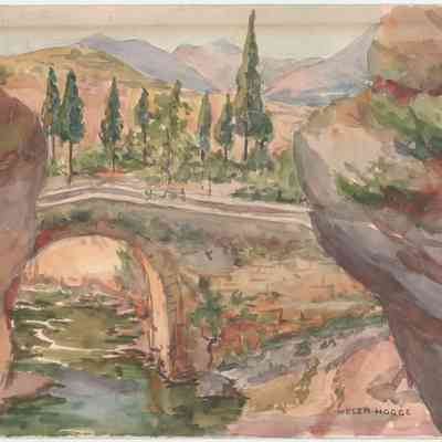 unknown title (rocks and bridge)