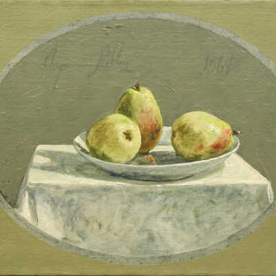 Three Pears on a Plate