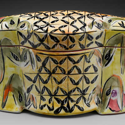 Grid Oval Box