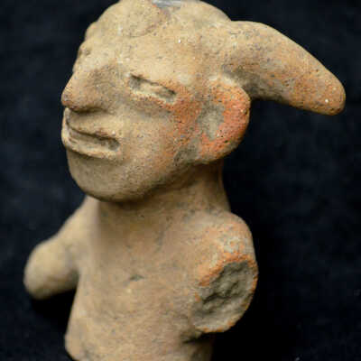 Terracotta Horned Figure