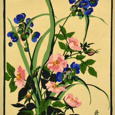Wildroses and Spiderwort