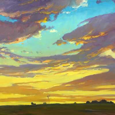 Sunset On The Plains