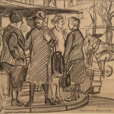 Street Scene Paris 1929