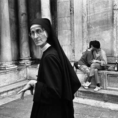 Lovers + Holy Child Nun, Venice, Italy