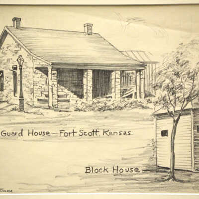 Old Guard House and Block House, Ft. Scott, Kansas