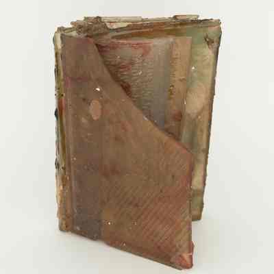 untitled (open book with sliced cover)
