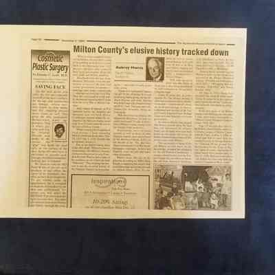 Milton County's elusive history tracked down.