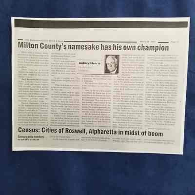 Milton County's namesake has his own champion