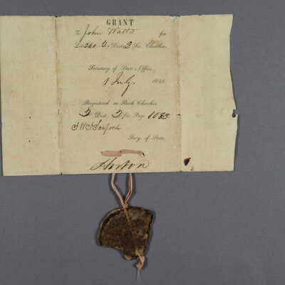 1843 Land Lottery Deed Number 260 Segment E