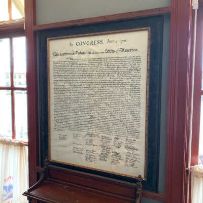 Parchment Reproduction Declaration of Independence