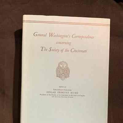 General Washington's correspondents concerning the Society of the Cincinnati