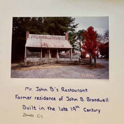 John B. Broadwell home Circa 1993