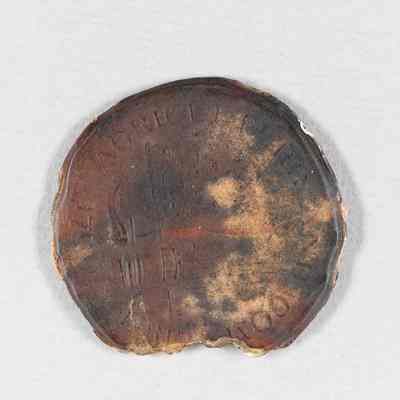 1836 Land Lottery Deed Number 246 Wax Seal