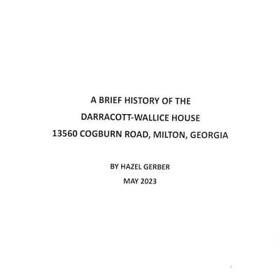 History of St. Aidan Cottage Darracott-Wallice House