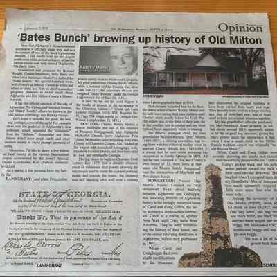 Bates Bunch brewing up history of Old Milton