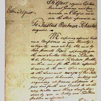 1786 Letter by John Milton