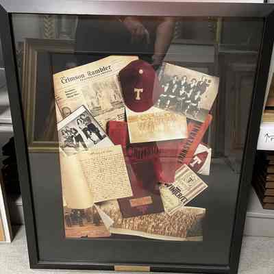 Photo collage of historic materials