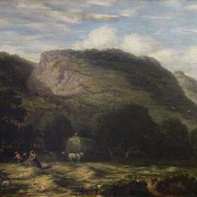 Landscape with harvesters