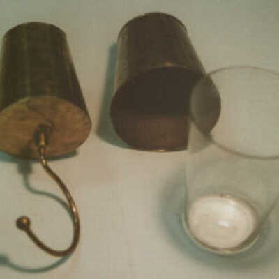 Brass Leyden Jar