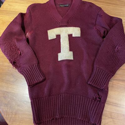 Letter Sweater belonging to Vincent, 1930