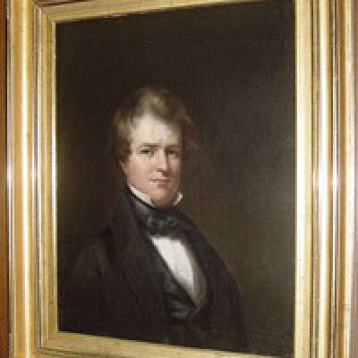 Bush, Portrait of James Miles without glasses, showing frame