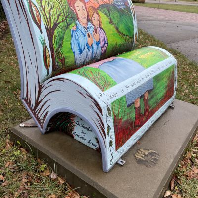 Book Bench celebrating Harriette Simpson Arnow