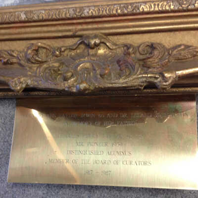John Edward Bale - donor plaque