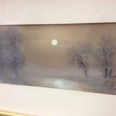 Night Landscape with moon