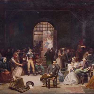 Conciergerie Prison During the Roll Call of the Last Victims of the Reign of Terror, 9th Thermidor, 1793 (July 27, 1793)