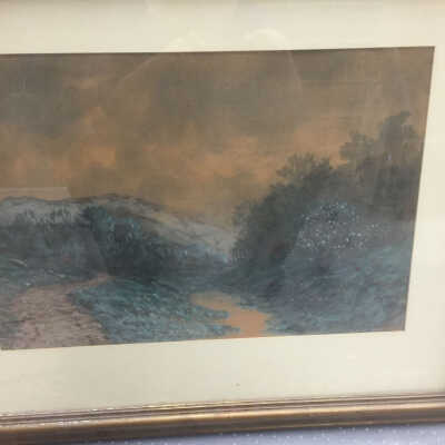 Landscape with Creek and Road