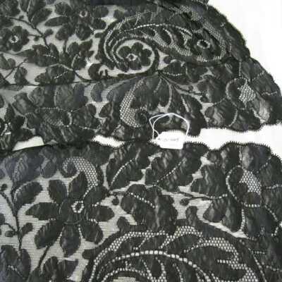 Black lace mantilla