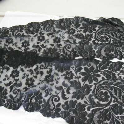 Black lace mantilla