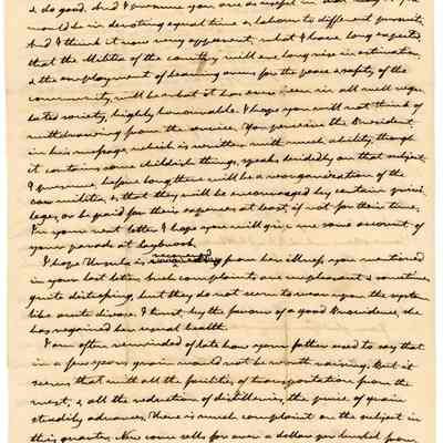Thomas Robbins Letter 6 Page 1 (back)