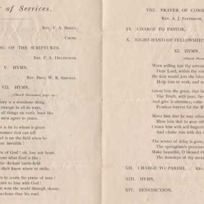 Ordination and Installation of Charles Rockwell Tenney