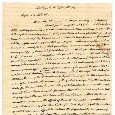 Hathaway Collection Letter 5