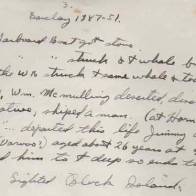 Log of Ship "Barclay"