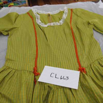 Green checked bicentennial dress