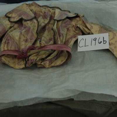 Moire purple/cream waist