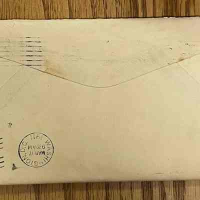 G.W.H. Professional Correspondence Letter 9 Back