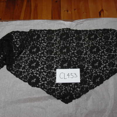 Black lace mantilla