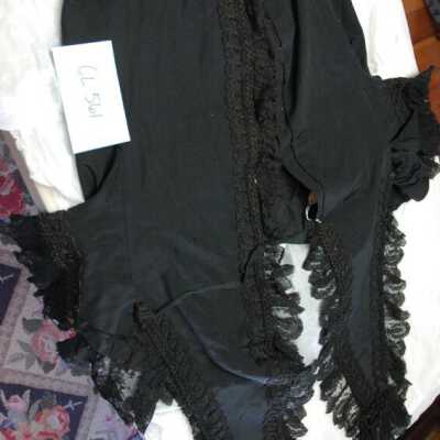 Black jacket, lace trim