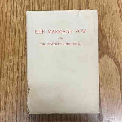 Certificate, Marriage